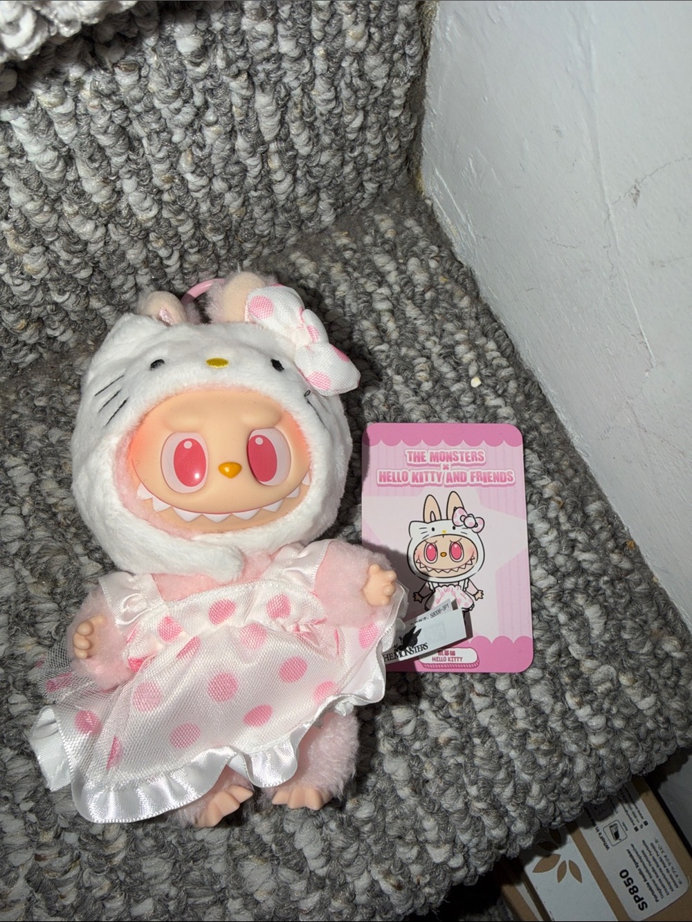 Hello Kitty Pink and White Polka Dot Plush Doll